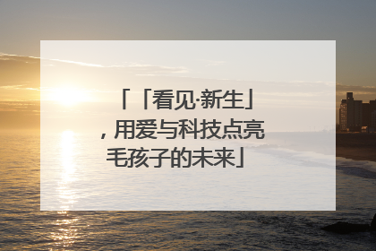 「看见·新生」，用爱与科技点亮毛孩子的未来