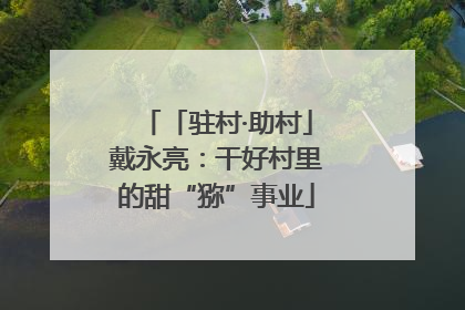 「驻村·助村」戴永亮：干好村里的甜“猕”事业