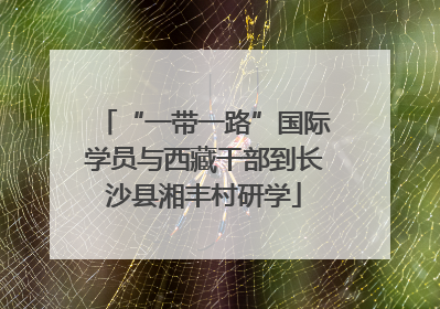 “一带一路”国际学员与西藏干部到长沙县湘丰村研学
