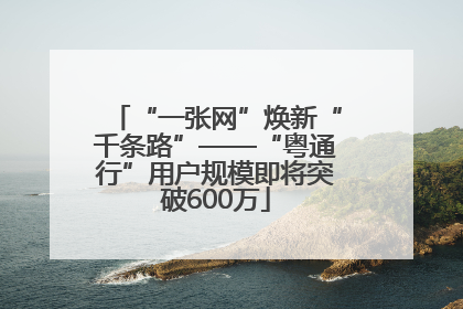 “一张网”焕新“千条路”——“粤通行”用户规模即将突破600万