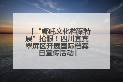 “哪吒文化档案特展”抢眼！四川宜宾翠屏区开展国际档案日宣传活动