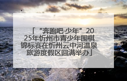“奔跑吧·少年”2025年忻州市青少年围棋锦标赛在忻州云中河温泉旅游度假区圆满举办