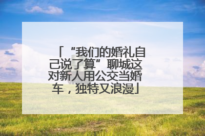 “我们的婚礼自己说了算”聊城这对新人用公交当婚车，独特又浪漫