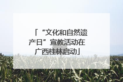 “文化和自然遗产日”宣教活动在广西桂林启动