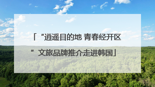 “逍遥目的地 青春经开区”文旅品牌推介走进韩国