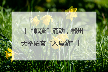 “韩流”涌动，郴州大举拓客“入境游”