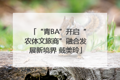 “青BA”开启“农体文旅商”融合发展新境界 戴美玲