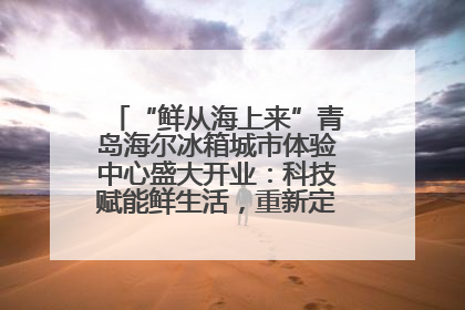 “鲜从海上来”青岛海尔冰箱城市体验中心盛大开业：科技赋能鲜生活，重新定义全球饮食未来