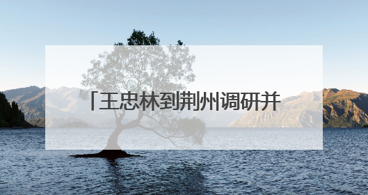 王忠林到荆州调研并主持召开座谈会时强调 坚定信心 加压奋进 努力当好江汉平原高质量发展排头兵