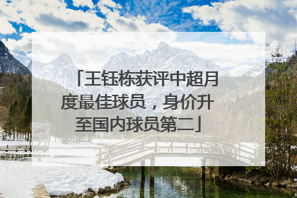 王钰栋获评中超月度最佳球员，身价升至国内球员第二