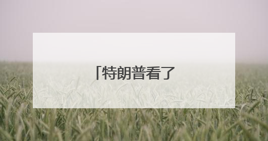 特朗普看了一出大戏！
