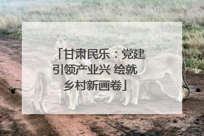 甘肃民乐：党建引领产业兴 绘就乡村新画卷
