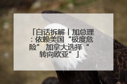 白话拆解丨加总理：依赖美国“极度危险” 加拿大选择“转向欧亚”