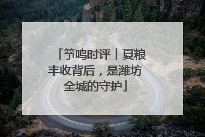 筝鸣时评丨夏粮丰收背后，是潍坊全城的守护