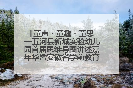 童声・童趣・童思——五河县新城实验幼儿园首届思维导图讲述嘉年华暨安徽省学前教育教研基地园项目阶段性成果展示活动