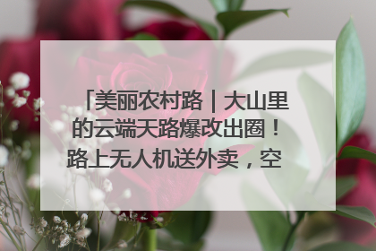 美丽农村路｜大山里的云端天路爆改出圈！路上无人机送外卖，空心村变网红村