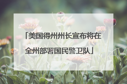 美国得州州长宣布将在全州部署国民警卫队
