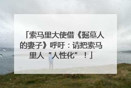 索马里大使借《掘墓人的妻子》呼吁：请把索马里人“人性化”！
