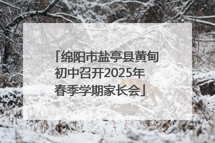 绵阳市盐亭县黄甸初中召开2025年春季学期家长会