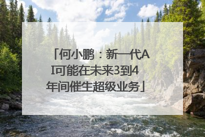 何小鹏：新一代AI可能在未来3到4年间催生超级业务