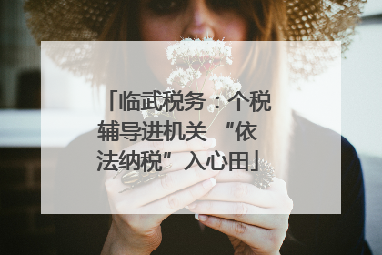 临武税务：个税辅导进机关 “依法纳税”入心田