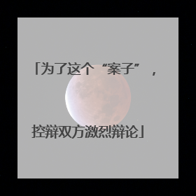 为了这个“案子”，控辩双方激烈辩论