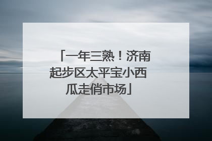 一年三熟！济南起步区太平宝小西瓜走俏市场
