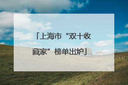 上海市“双十收藏家”榜单出炉