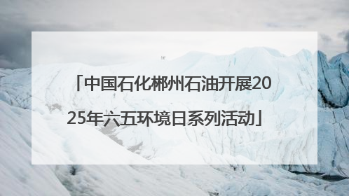 中国石化郴州石油开展2025年六五环境日系列活动
