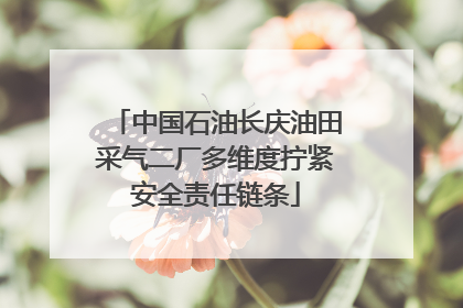 中国石油长庆油田采气二厂多维度拧紧安全责任链条