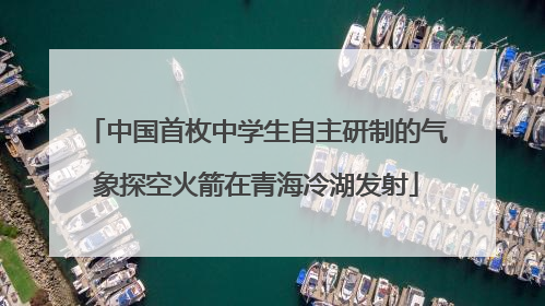 中国首枚中学生自主研制的气象探空火箭在青海冷湖发射