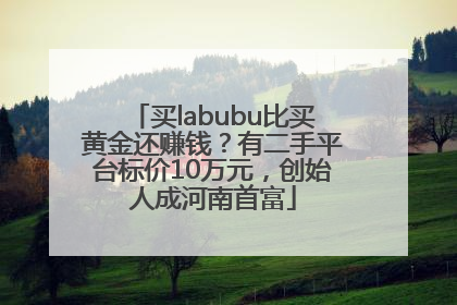 买labubu比买黄金还赚钱？有二手平台标价10万元，创始人成河南首富