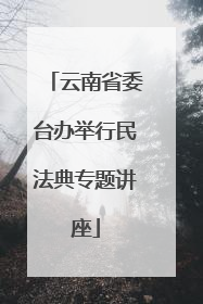 云南省委台办举行民法典专题讲座