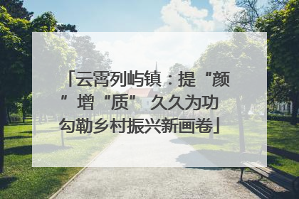 云霄列屿镇：提“颜”增“质” 久久为功勾勒乡村振兴新画卷