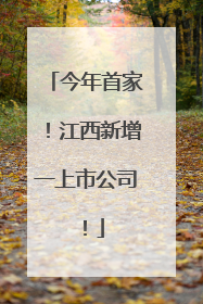 今年首家！江西新增一上市公司！