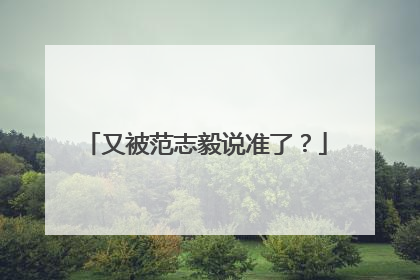 又被范志毅说准了？