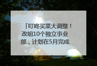 叮咚买菜大调整！改组10个独立事业部，计划在5月完成App端全面改版