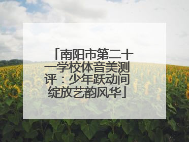 南阳市第二十一学校体音美测评：少年跃动间绽放艺韵风华