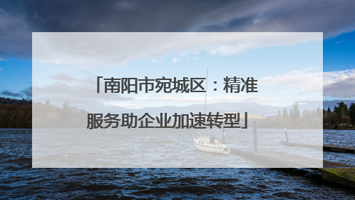 南阳市宛城区：精准服务助企业加速转型