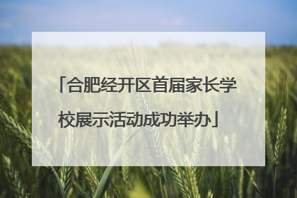 合肥经开区首届家长学校展示活动成功举办