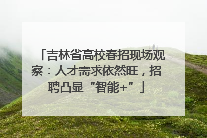 吉林省高校春招现场观察：人才需求依然旺，招聘凸显“智能+”