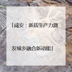 咸安：新质生产力激发城乡融合新动能