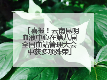 喜报！云南昆明血液中心在第八届全国血站管理大会中获多项殊荣