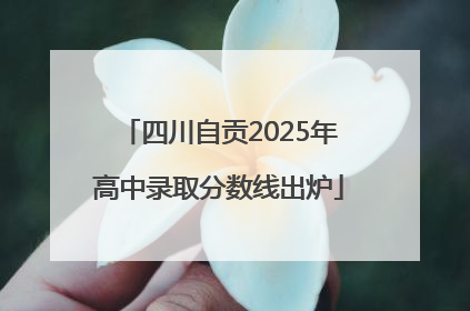 四川自贡2025年高中录取分数线出炉