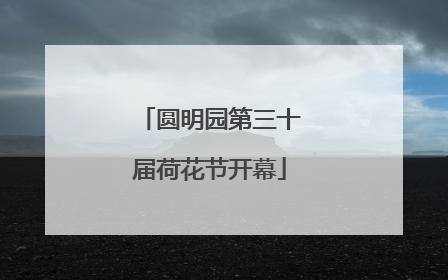 圆明园第三十届荷花节开幕