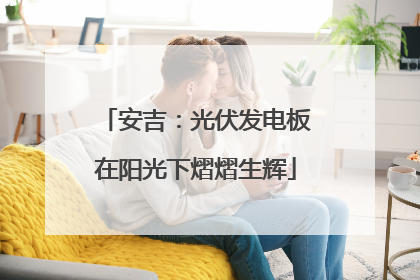 安吉：光伏发电板在阳光下熠熠生辉