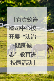 宜宾筠连巡司中心校开展“法治·健康·励志”教育进校园活动