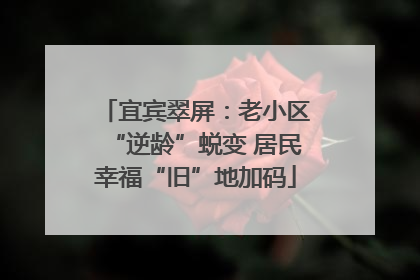 宜宾翠屏：老小区“逆龄”蜕变 居民幸福“旧”地加码