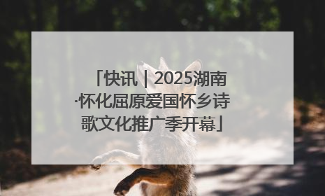 快讯｜2025湖南·怀化屈原爱国怀乡诗歌文化推广季开幕