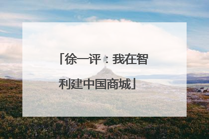 徐一评：我在智利建中国商城